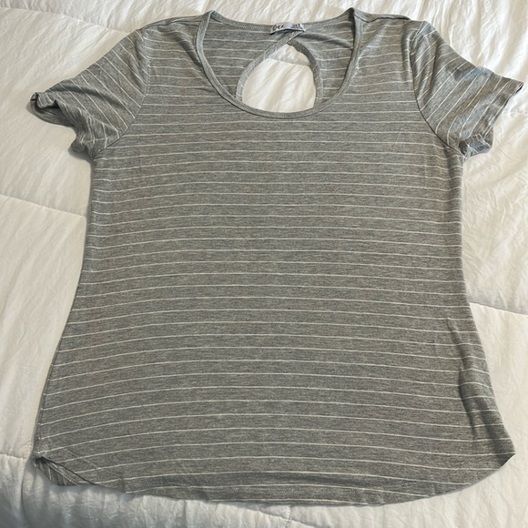 DEX tee. Size Medium. Grey with white pin stripe. Excellent condition. - Picture 1 of 2